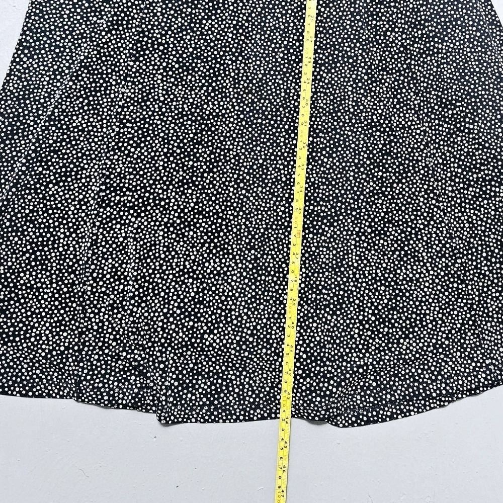 Vintage Coldwater Creek Iron free Empire Waist maxi Flowy Polka sz M 90s Dress - Picture 9 of 11